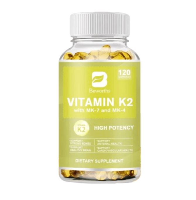 Vitamin K2 Kapseln (Hochdosiert) 100%